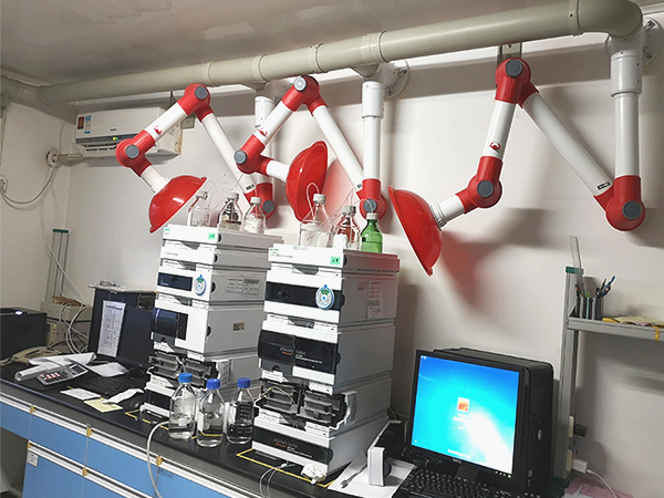 實驗室萬向排氣罩PP三節可調化驗室 實驗室抽氣罩