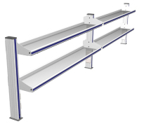 鋁玻邊臺試劑架 鋁玻邊臺試劑架